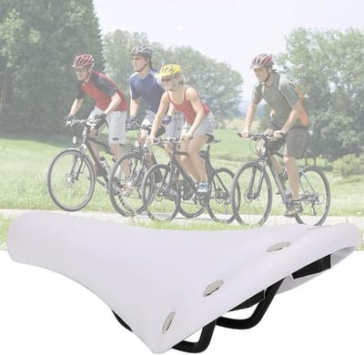 Comfortabele en Lichtgewicht Fiets Zadels voor Racefietsen - Eenvoudig te Installeren en Hoog Elastisch (Wit)