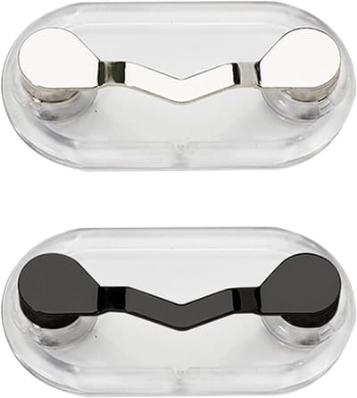 2 magnetische brilmonturen, brillenhouder, magneetclip voor brillen, brilhouder van roestvrij staal, magnetische broche, geschikt voor alle kleding