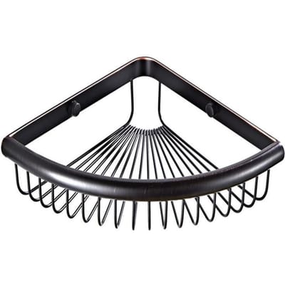Badkamer hanglamp badkamer opbergmand Zwart antiek geborsteld messing driehoek mand Enkel badkamer hoekrek brede zijhoek black