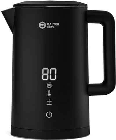 Waterkoker met Temperatuurregeling en Dubbelwandige Isolatie, 1.5L, BPA-Vrij