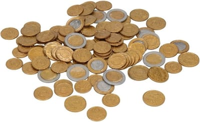 Speelgoed euro munten - 100 stuks - kunststof
