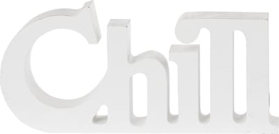 Riverdale - Woord - Chill - 30 x 14 x5 cm - Wit Hout