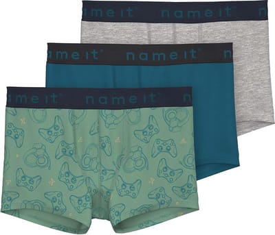 NAME IT NKMBOXER 3P CORSAIR GAMING NOOS Jongens Onderbroek - Maat 134/140