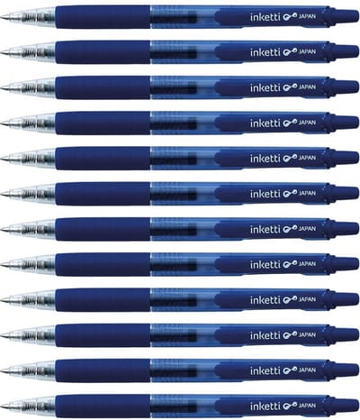 Penac Inketti - Gel-ink balpen - 0.7mm - Blauw - 12 Pack