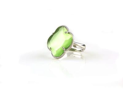 model Fiori ring in zilver groen