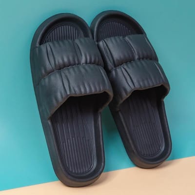Zomer Huispantoffels Heren Cloud Slides Binnen Mute Antislip Baden Flip Flop Sandalen Mannelijk Zomer Zapatillas Hombre 40 gray