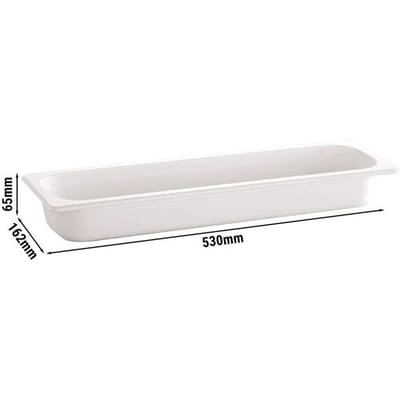GGM Gastro (6 Stück) Melamin-Behälter GN 2/4 - ECOLINE - 3 Liter - Höhe: 65mm