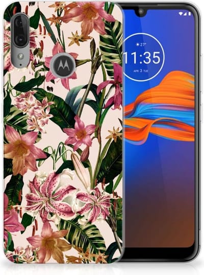 Motorola Moto E6 Plus TPU Case Flowers