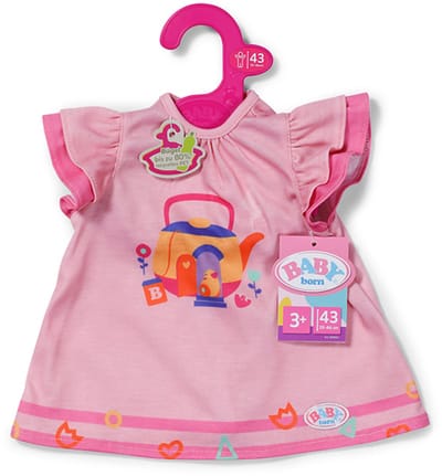 BABY born poppenjurk theetijd 43cm kleurrijk poppenaccessoire.