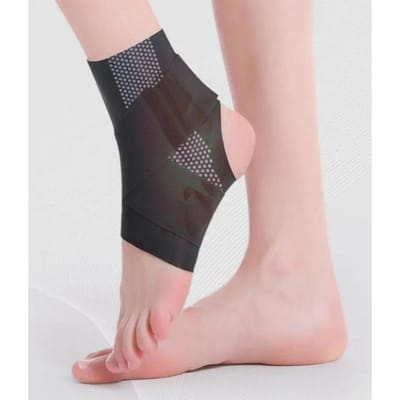 Enkelondersteuning Verstelbare Maat Actief Anti-Verstuiking 1Stuk Enkelbeschermer Stabilisator Bandage Band Vaste Basketbal Hardlopen Enkelbeschermer XXL zwart