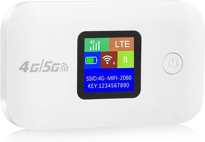 4G/5G LTE wifi-router, draagbare 4G-reisrouter met simkaartslot, internetsnelheid tot 150 Mbps voor maximaal 10 gebruikers, mobiele hotspot voor reisgezelschappen