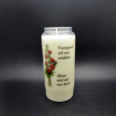 Noveenkaars Spreuk 015 - 6 dagen brander (5 stuks)