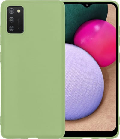 Hoesje - Geschikt voor Samsung Galaxy A03s - Sterk & Shockproof - Siliconen Case - Hoes Cover - Telefoonhoes - Groen