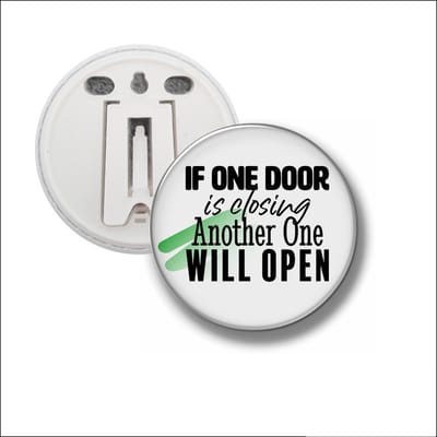 Button Met Clip 58 MM - If One Door Is Closing