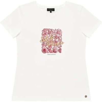 Elvira Collections T-shirt verano off-white