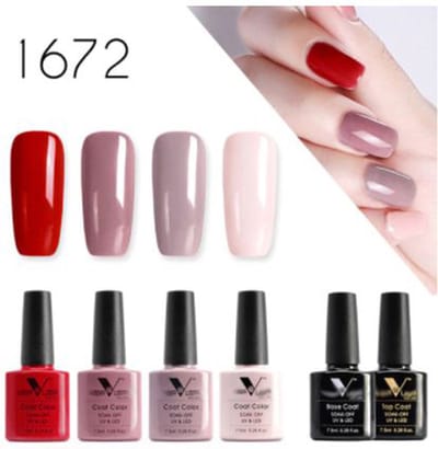 DW4Trading Gel Nagellak G4 Set van 6 - Gel Polish - UV/led - Lucht Drogend - 6x7,5ml