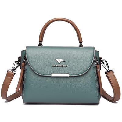 Nieuwe Mode Schoudertas voor Vrouwen van Middelbare Leeftijd Zachte Leertextuur Grote Capaciteit Diagonale Crossbag voor Moeder Dames Tas gray