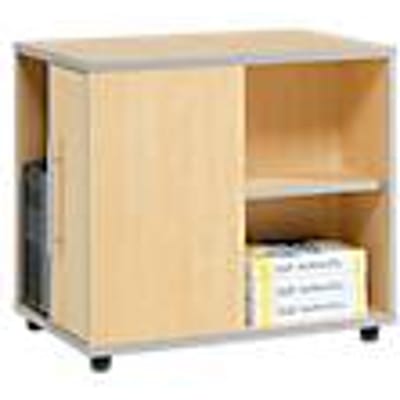 Schäfer Shop  Select Aanbouwladeblok Moxxo IQ, pc-towervak, 1 deur, 2 zijdelingse vakken, B 551 x D 800 x H 720 mm, esdoornpatroon