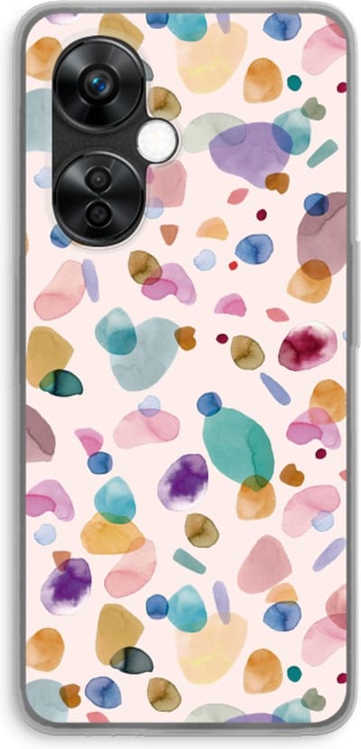 Case Company® - Hoesje geschikt voor OnePlus Nord CE 3 Lite hoesje - Terrazzo Memphis - Soft Cover Telefoonhoesje - Bescherming aan alle Kanten en Schermrand