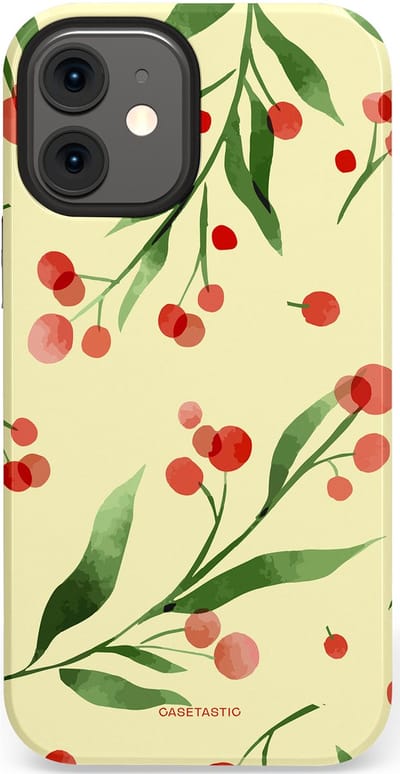 Casetastic Hoesje Geschikt voor Apple iPhone 12 Mini - Stijlvolle Beschermende Duo-layer Case - Watermeloen