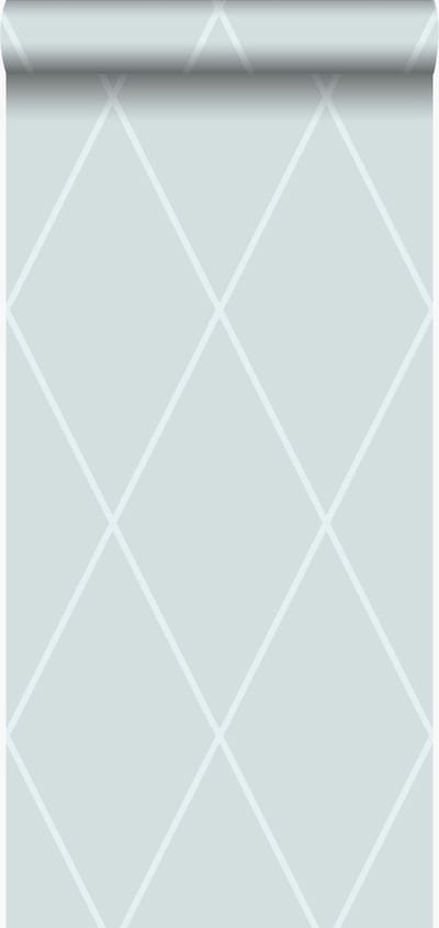 Origin Wallcoverings behang ruiten ijsblauw - 53 cm x 10.05 m - 345720
