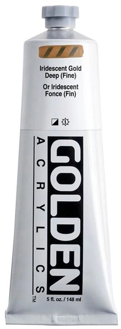 Golden Heavy Body Acrylverf Iriserend Goud Donker (fijn) 148 ml