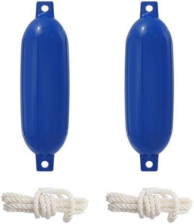 vidaXL - Boot - 2 - st - Ø - 11 - x - 40 - cm - Blauw - PVC