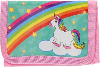 Portemonnee Eenhoorn - Unicorn - Roze - Regenboog - Geld - 12 x 8 cm