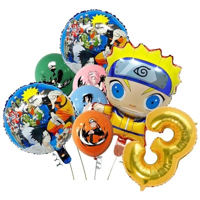 Décorations Naruto Cartoon Déco Anniversaire Bandeau Cadeaux de Fête Sac à Dos Affiche Vaisselle de Fête Jetable Nappe Assiettes Gobelets