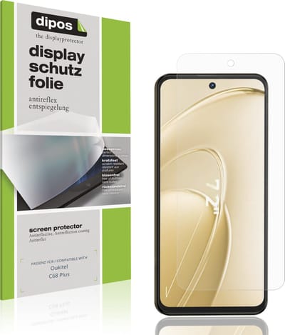dipos – 4x Matte Beschermfolie geschikt voor Oukitel C68 Plus | Krasbestendige & antireflecterende Screenprotector Ultra-Thin