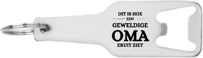 Akyol - dit is hoe een geweldige oma eruit ziet flesopener - Oma - familie - cadeau - 105 x 25mm