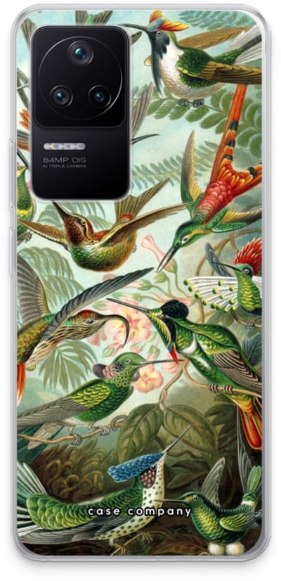 Case Company® - Hoesje geschikt voor Xiaomi Poco F4 hoesje - Haeckel Trochilidae - Soft Cover Telefoonhoesje - Bescherming aan alle Kanten en Schermrand