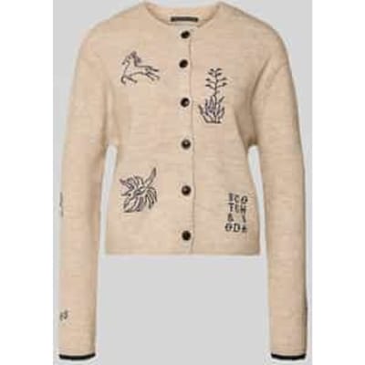 regular fit gebreid jack met alpaca-anteil