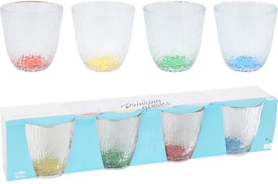 Excellent Houseware drinkglazenset kunststof 4-delig voor kinderen 300ml.