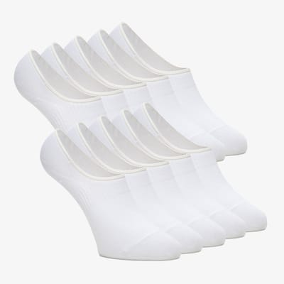 10 paar invisible sokken wit - Maat 35/38