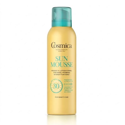 Cosmica Sun Body Mousse SPF30 – 150 ml – Parfumvrij – Waterresistent – Voor Gevoelige Huid