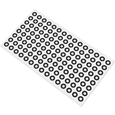 20 Vellen Reflecterende Markers Diffuse Reflectie Positionering Doelen voor 3D Scannen Optische Tracking 3mm Binnen 6mm white
