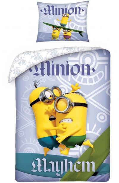 Minions Dekbedovertrek Surfing - 140 x 200 cm - Katoen