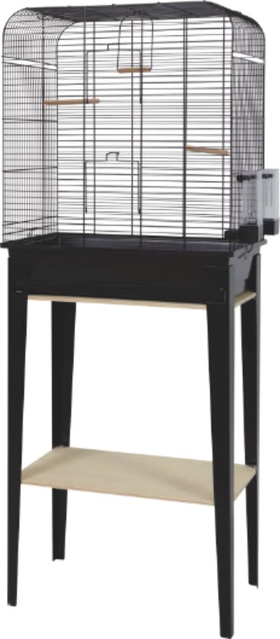 Zolux vogelkooi chic loft met meubel zwart