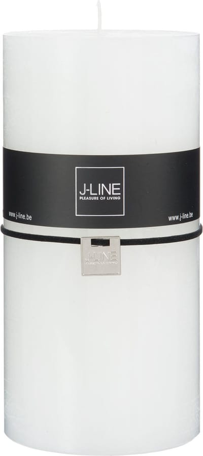 J-Line cilinderkaars - wit - XXL - 150U - 6 stuks