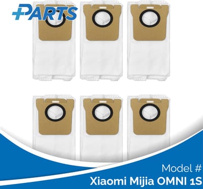Xiaomi Mijia OMNI 1S Stofzakken (6 Stuks, Plus.Parts® alternatief voor RDB3)