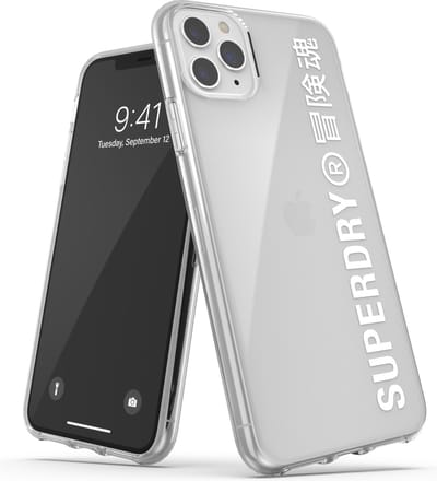 Superdry Snap Case Clear TPU hoesje voor iPhone 11 Pro Max - transparant