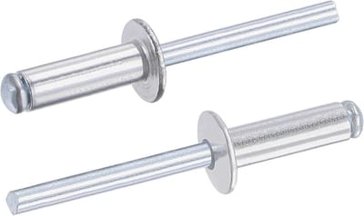 Dailygoods - 50 Stuks Aluminium Blinde Klinknagels 6 mm x 20 mm voor Metaalverbindingen