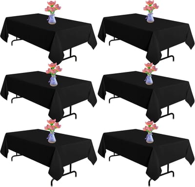 Tafelkleden Set - Rechthoekige Kleden - Feestelijke Decoratie - Kreukbestendig - 153 x 214 cm - Wit