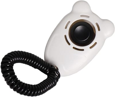 Huisdier Trainings Clicker - Gedragstrainer Honden - Positief Gedrag Aanleren - Inclusief Polsband - 4.5x7x2 cm - Zwart