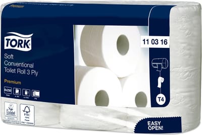 Tork Toiletpapier, 2-laags, wit