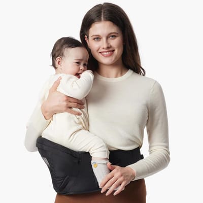 Heupzit Babydrager - Draagzak Baby - Comfortabel Dragen - Keizersnede Vriendelijk - Tot 20kg - Zwart