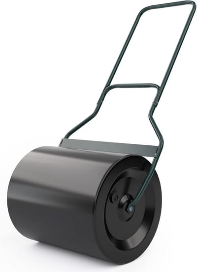 Vulbare gazonwals 60 liter met U-greep voor gras en tuin