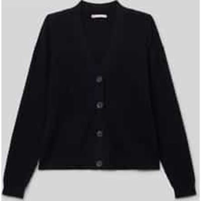 Regular fit gebreid jack van viscosemix, model 'MANDY'