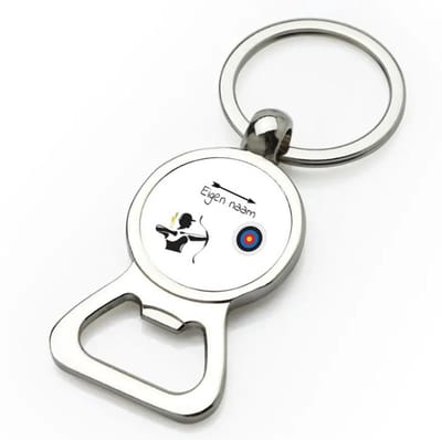 Akyol - boogschieten met eigen naam - flesopener - Sport - boogschieters - cadeau - verjaardag - geschenk - gepersonaliseerde jongens en meisjes - 9 bij 3 cm